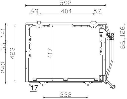 MAHLE AC243000S KLIMA RADYATORU MERCEDES W202 S202 W210
