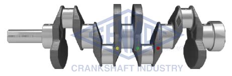 GENMOT 1295-1 KRANK MİLİ HYUNDAI H100. STAREX 2.5L D4BH TC TCI 04-12 / GALLOPER 99-03 / KIA BONGO. K2500 TCI 03-> / MITSUBISHI L200 2.5L 4D56 K64T K74T 96-07 / L300 2.5L 4D56 P15V 86-06 DÖVME ÇELİK