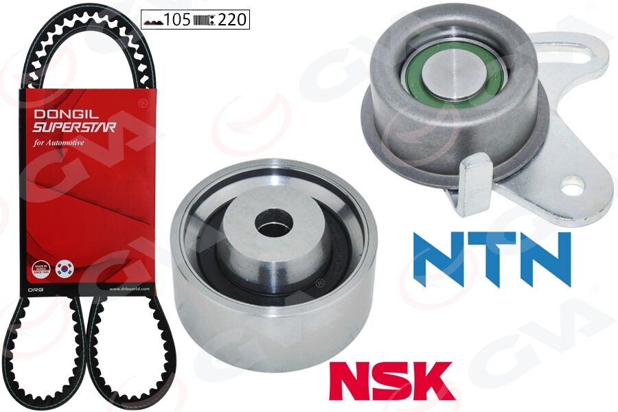 GVA 59T9123DO TRİGER KAYIŞ SETİ HYUNDAI ACCENT ADMIRE ERA 1.5L G4EB 01-> 1.4L 1.6L G4ED G4EE 01-10 / GETZ 1.4L 06-10 / MATRIX ELANTRA 1.6L 01-06 / KIA RIO 1.4L 1.6L 06-10 / CERATO 1.6L 04-07 1 KAYIŞ 2 RULMAN