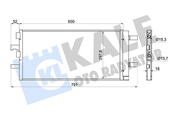 KALE 361280 KLIMA RADYATORU BMW F40 F44 F45 F46 F48 F39 MINI COUNTRYMAN F60