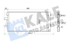KALE 361280 KLIMA RADYATORU BMW F40 F44 F45 F46 F48 F39 MINI COUNTRYMAN F60