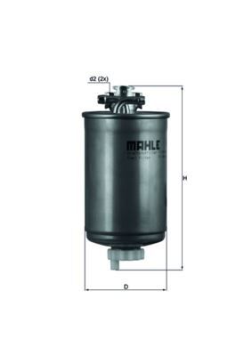 MAHLE KL75 YAKIT FİLTRESİ CADDY-GOLF-JETTA-PASSAT-POLO-TRANSPORTER LT35-VENTO-CORDOBA-IBIZA-TOLEDO