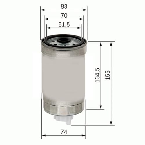YAKIT FİLTRESİ DUCATO 1.9D-1.9TD-2.4D-2.4TD-2.5D 82-02 - PUNTO 1.7D-1.7TD 94-00 - TRANSIT 2.4D x