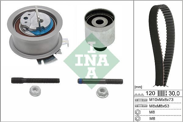 INA 530020110 TRİGER SETİ 120x30 T5-CADDYIII-JETTA-GOLFV-1.4-1.9TDI AVB-AVF-AWX-AXB-BJB-BLS-BKC-AMF-BNV-AMF-BNM