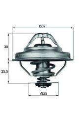MAHLE TX28.88D TERMOSTAT 88 C BMW M50 M52 E30 E34 E36