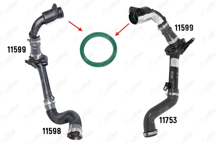 NIFEA 11484 TURBO BORUSU CONTASI KANGOO-MEGANE III-FLUENCE 1.5 DCİ K9K