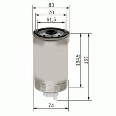 SARDES SF138 YAKIT FİLTRESİ DUCATO 1.9D-1.9TD-2.4D-2.4TD-2.5D 82-02 - PUNTO 1.7D-1.7TD 94-00 - TRANSIT 2.4D x