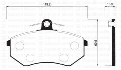 SANGSIN SP1043 ÖN FREN BALATA İNCE VW GOLF II III / POLO CLASSIC 95-> / PASSAT 88-97 / CADDY 95-04 / SEAT CORDOBA / IBIZA GDB1048-GDB1044