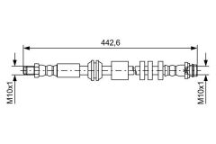 BOSCH 1987481732 FREN HORTUMU ON LAND ROVER FREELANDER II L359 06>14