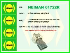 NEIMAN 61722R KLİMA BASINÇ MÜŞÜRÜ CLIO IV-MGN III-FLUENCE-SCENIC III-DACIA SANDERO-LODGY