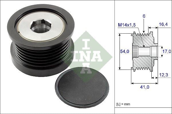 INA 535025910 ALTERNATÖR GERGİ RULMANI FIAT EGEA 1.6D 15 > 500L 16D MULTIJET 12 >