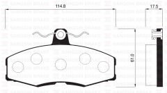 SANGSIN SP1028 ÖN FREN BALATA SKODA FAVORIT 1.3L 88-97 / FORD SIERRA 1.3L 1.6L 2.0L 86-93
