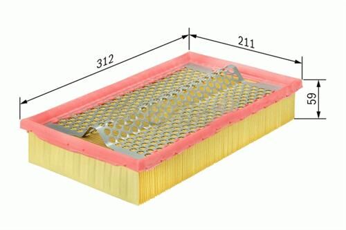 HAVA FİLTRESİ VW SHARAN-SEAT ALHAMBRA-FORD GALAXY