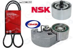 GVA 59T9120DO TRİGER KAYIŞ SETİ EKSANTRİK SETİ HYUNDAI ACCENT ADMIRE GETZ 1.5L D3EA 02-05 / TUCSON SANTAFE 2.0L 2.2L D4EA D4EB 04-09 / SONATA 2.0L 06-11 / KIA SPORTAGE 2.0L D4EA 04-10 1 KAYIŞ 2 RULMAN 123x280
