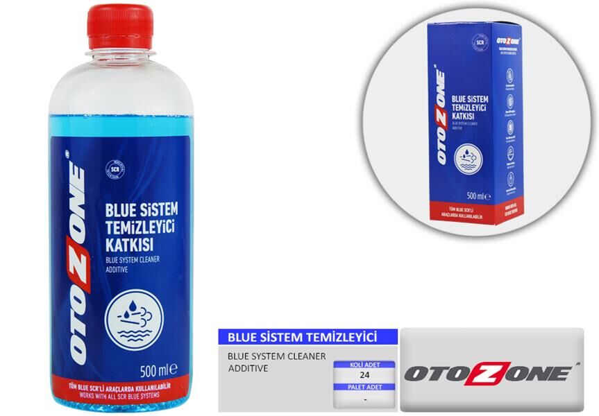OTOZONE CBLTS101 OTOZONE BLUE SİSTEM TEMİZLEYİCİ KATKISI 500 GRAM KOLİ 12 ADET
