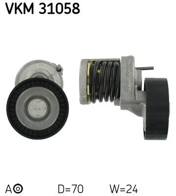 SKF VKM31058 ALTERNATÖR GERGİ KİTİ KÜTÜKLÜ CADDY III 10>GOLF V-VI 07>PASSAT 05>1.6-2.0 TDİ 534016410