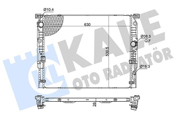 KALE 363505 MOTOR SU RADYATORU BMW B48 G30 F90 G31 G32 G11 G12