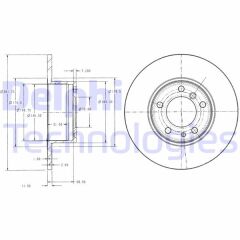 DELPHI BG2430 FREN DISKI ON BMW E34