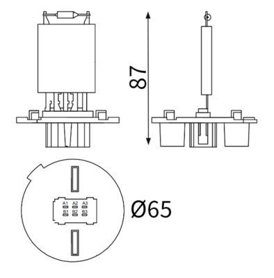 MAHLE ABR177000S KALORIFER REZISTANSI MERCEDES W169 W245