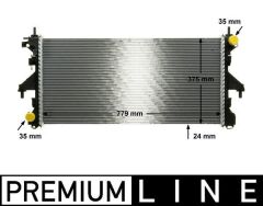 MAHLE CR881000P MOTOR SU RADYATÖRÜ PEUGEOT BOXER-CITROEN JUMPER-FIAT DUCATO 2.2 HDİ 06 > KLİMASIZ MEK 780x374x24