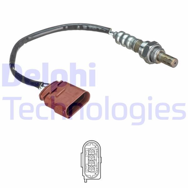 DELPHI ES21186-12B1 OKSİJEN SENSÖRÜ ÖN CHEVROLET AVEO-KALOS-SPARK 1.2 8V-16V
