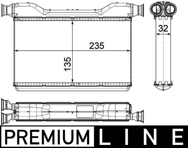 MAHLE AH189000P KALORIFER RADYATORU BMW F10 F01 F07 PREMIUM LINE