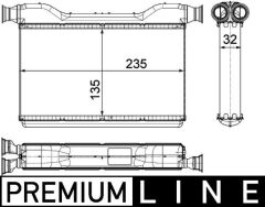 MAHLE AH189000P KALORIFER RADYATORU BMW F10 F01 F07 PREMIUM LINE