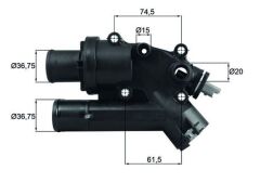 MAHLE TH46.83 TERMOSTAT 83 C LAND ROVER 224DT DISCOVERY SPORT L550 FREELANDER II L359 RANGE ROVER EVOQUE L538 . J AGUAR XF I X250