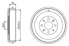 BOSCH 0986477208 ARKA KAMPANA CORSA D 07> CORSA E 14> ADAM 13> PUNTO-GRANDE PUNTO 05> 274x228x61x48x4DL 14 İNÇ 51901444-51901443-55703043