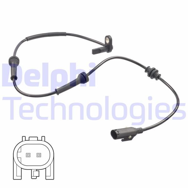 DELPHI SS20815 ABS SENSÖRÜ ÖN SAĞ-SOL FIAT FIORINO 09> LINEA 09> PUNTO 07> PSA NEMO-BIPPER 09> 1.3D MTJ 1.4