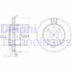 DELPHI BG3202 ÖN FREN AYNASI HAVALI CARISMA 1.8I-VOLVO S40-V40 1.6I 16V/1.8 16V/1.9TD/2.0 16V/2.0T 95 >