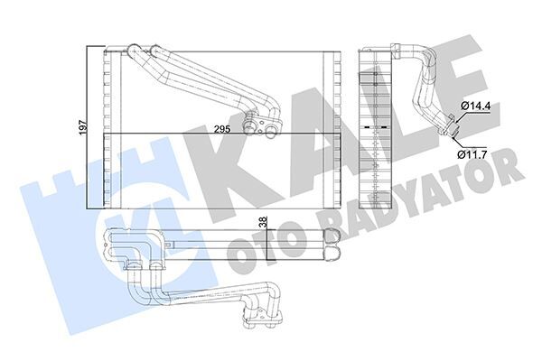KALE 352975 EVAPORATÖR AL/PL/BRZ PUNTO-CORSA D