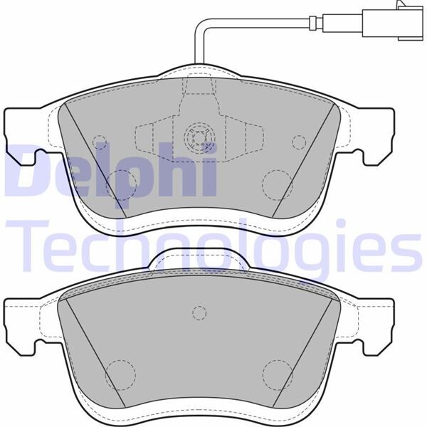 DELPHI LP2168 ÖN BALATA FIAT DOBLO III 10> OPEL COMBO 12> 1.3D MTJ 1.4 1.6D MTJ 2.0D MTJ TEK FİŞLİ