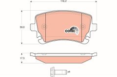 TRW GDB1516 ARKA BALATA VW TRANSPORTER T5 03-09 A4 04-09 A6 04-11 A8 03-10 FİŞSİZ