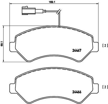 BREMBO P23136 ÖN FREN BALATASI BOXER-DUCATO-JUMPER 06>16