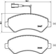 BREMBO P23136 ÖN FREN BALATASI BOXER-DUCATO-JUMPER 06>16