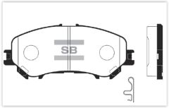 SANGSIN SP1715 ÖN BALATA RENAULT KADJAR 15> KOLEOS II 15> NISSAN QASHQAI J11 13> X TRAIL III 14>