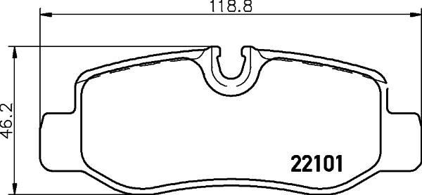 BREMBO P50126 FREN BALATASI ARKA MERCEDES VITO W447