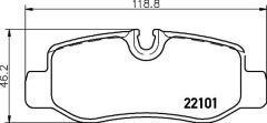BREMBO P50126 FREN BALATASI ARKA MERCEDES VITO W447
