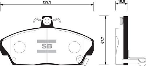 SANGSIN SP1571 ÖN FREN BALATA HONDA CIVIC 1.6L D16 VTEC VTI 01-05 / 1.6L D16A Euro 96-99