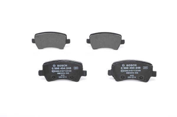 BOSCH 0986494248 FREN BALATASI ARKA FORD S-MAX 09> GALAXY III 06> . VOLVO S60 10> S80 06> V60 V70 06> XC60 08> XC70 0 6> . LAND ROVER FREELANDER II L359 RANGE ROVER EVOQUE L538