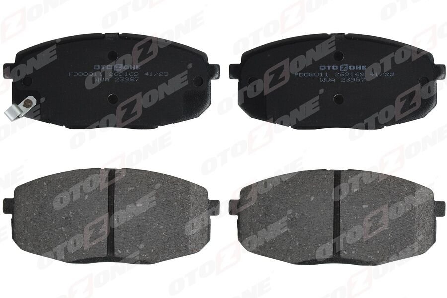 OTOZONE FDO8011 ÖN FREN BALATA HYUNDAI İ30 1.6L D4FB CRDi dizel 07-11 1.4L 1.6L benzinli 08-> / KIA CERATO 1.6L ben zinli 10-> / CEED 1.4L 1.6L benzinli 07-> - Aşınma ikaz soketli
