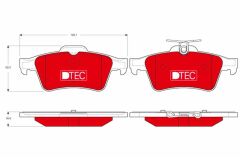 TRW GDB1621DTE ARKA BALATA FOCUS II CMAX 03> CONNECT 02> LAGUNA III 07> OPEL VECTRA C 02> SIGNUM 03> CITROEN C5 08> PEUGEOT P508 10>18