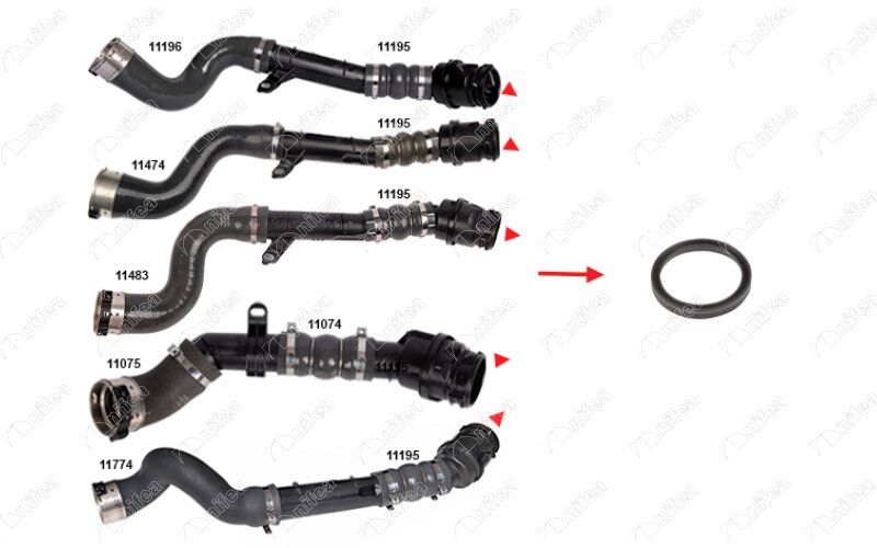 NIFEA 11013 TURBOSARJ BORU CONTASI RENAULT CLIO IV-CAPTUR-LOGAN II-SANDERO II-DOKKER-DUSTER K9K 1.5dCi . MERCEDE S CITAN OM607 W415