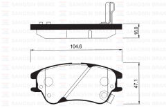 SANGSIN SP1149 ÖN FREN BALATA HYUNDAI ATOS 1.1L G4HG 06->