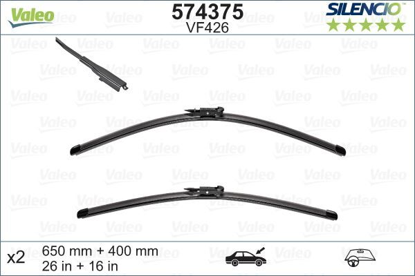 VALEO 574375 ÖN SİLECEK SÜPÜRGESİ TAKIMI CORSA D 06>14 CORSA E 14>19 ADAM 12>19 P207 07>13 P208 12>19 P2008 13>19 PARTNER-BERLINGO 08>18 C3 19> FOCUS 04>12 FIESTA 12>17 PUNTO 08> 650-400mm MUZ TİPİ X-TRM Flat