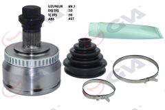 GVA 4475120K AKS KAFASI DIŞ ÖN A4-PASSAT 1.8T 96-01 ABS Lİ 45 DİŞ 33x30x53 92mm