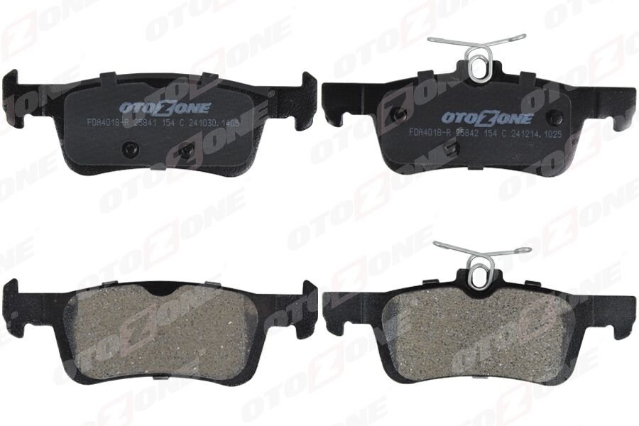 OTOZONE FDA4018-R ARKA FREN BALATASI P308 II 1.2 VTİ-1.2 THP-1.6 HDİ-2.0 HDİ 13> FREN DİSKİ ÇAPI 249mm İÇİN 15MM
