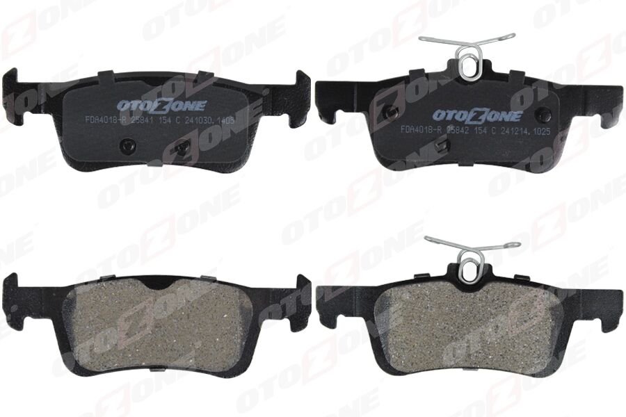 OTOZONE FDA4018-R ARKA FREN BALATASI P308 II 1.2 VTİ-1.2 THP-1.6 HDİ-2.0 HDİ 13> FREN DİSKİ ÇAPI 249mm İÇİN 15MM