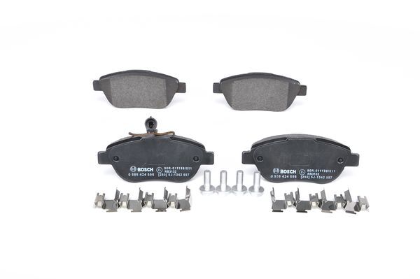 BOSCH 0986424596 0986TB2961 ÖN BALATA DOBLO 1.3-1.9JTD 07>G.PUNTO 1.3 MJT 05>STILO 05>LINEA 07>BRAVO 07>IDEA 1 FİŞ
